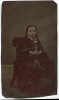 Tintype Photograph of a Seated Young Girl