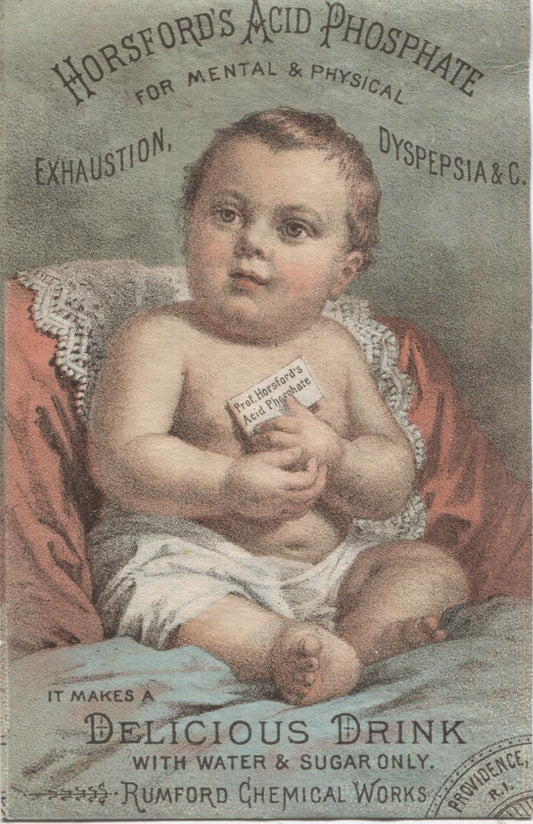 Horsford's Acid Phosphate Antique Trade Card, Providence,  RI - 3" x 5"