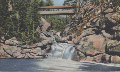 Franconia Notch, White Mountains, New Hampshire Vintage Souvenir Postcard Folder