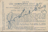 Liebug Company Extract of Meat Antique Trade Card - 2.75" x 4.25"