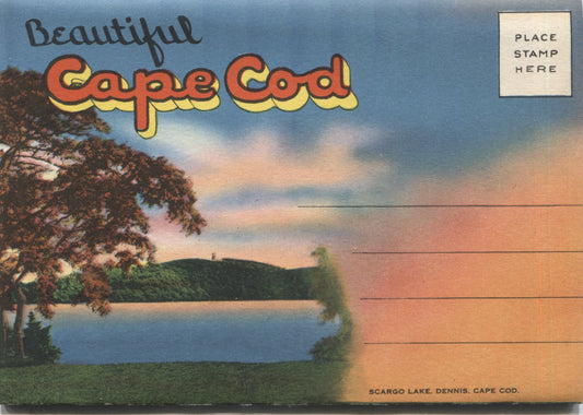 Cape Cod, Massachusetts Vintage Souvenir Postcard Folder