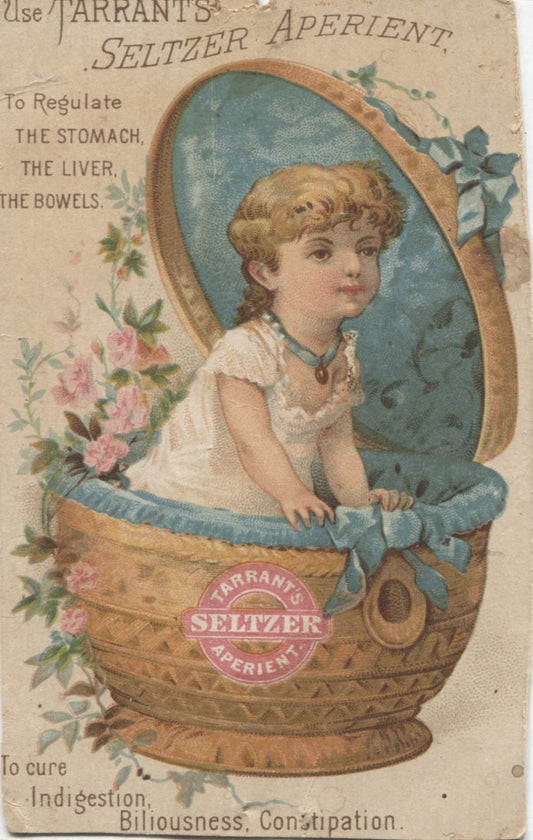 Tarrant's Seltzer Aperient Antique Trade Card - 3" x 4.75"