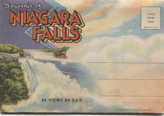 Niagara Falls Vintage Souvenir Postcard Folder