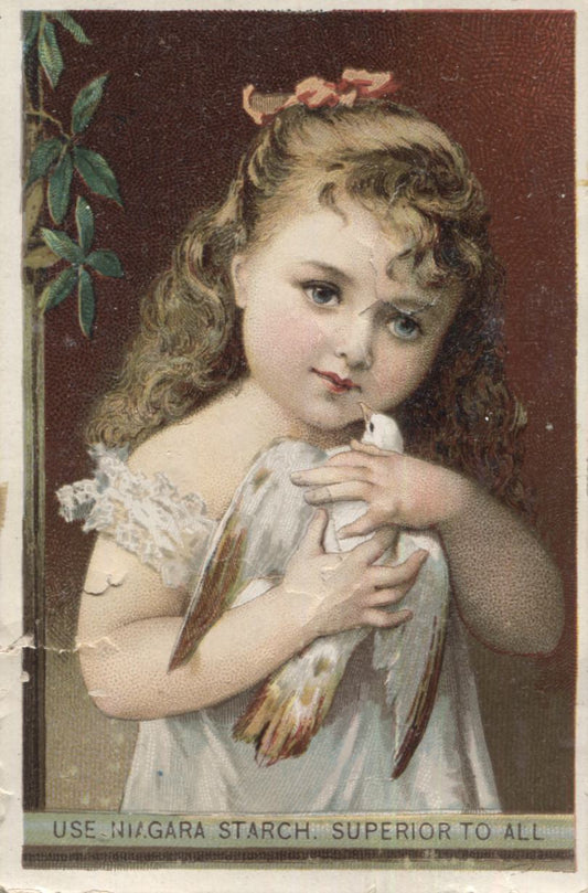 Niagara Starch Antique Trade Card - 2.75" x 4"