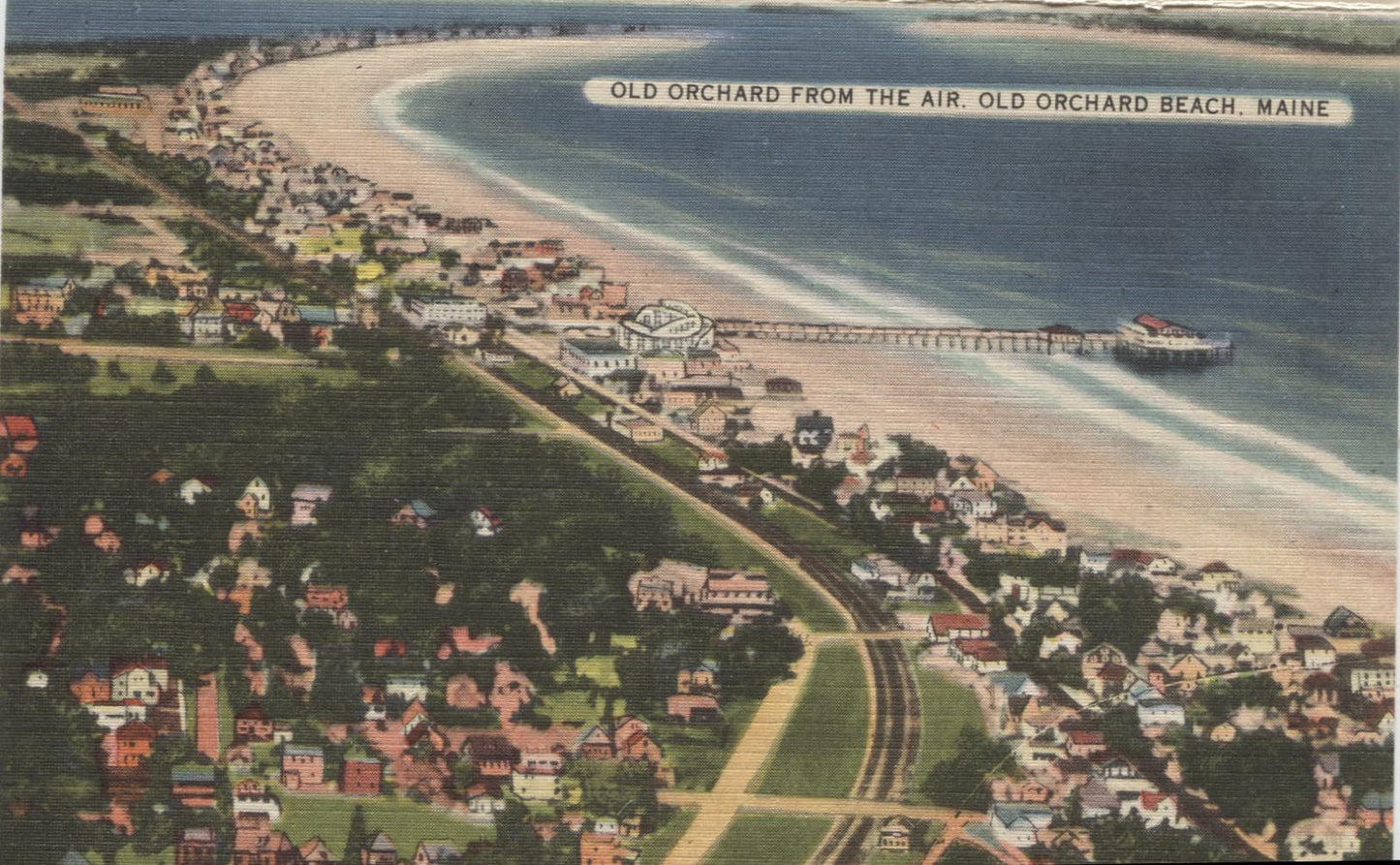 Old Orchard Beach, Maine Vintage Souvenir Postcard Folder