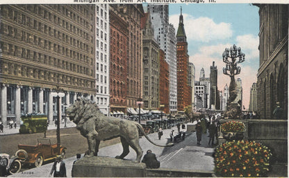 Chicago, Illinois Vintage Souvenir Postcard Folder
