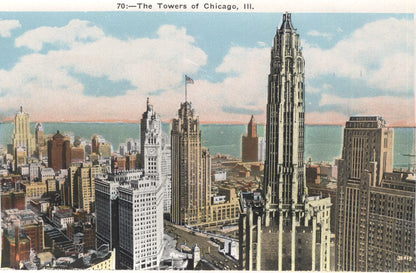 Chicago, Illinois Vintage Souvenir Postcard Folder