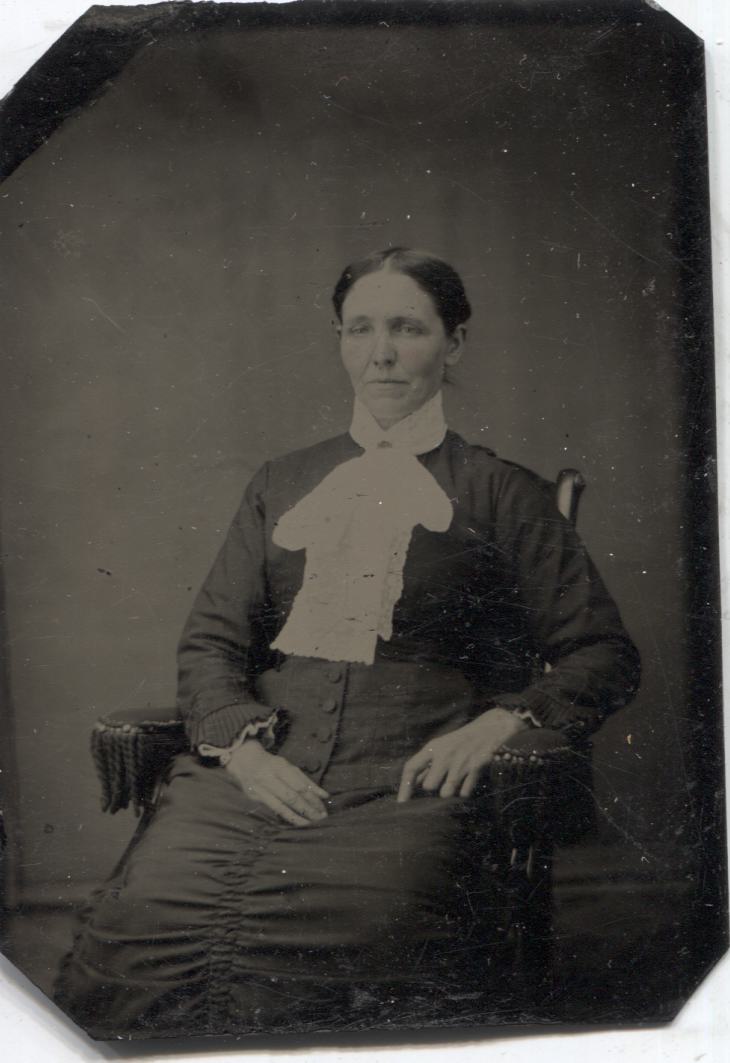 Tintype Photograph of Seated Middle-Aged Woman