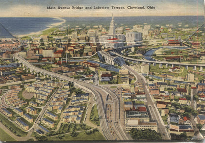 Cleveland, Ohio Vintage Souvenir Postcard Folder