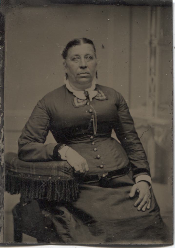 Tintype Photograph of an Older Woman Sitting