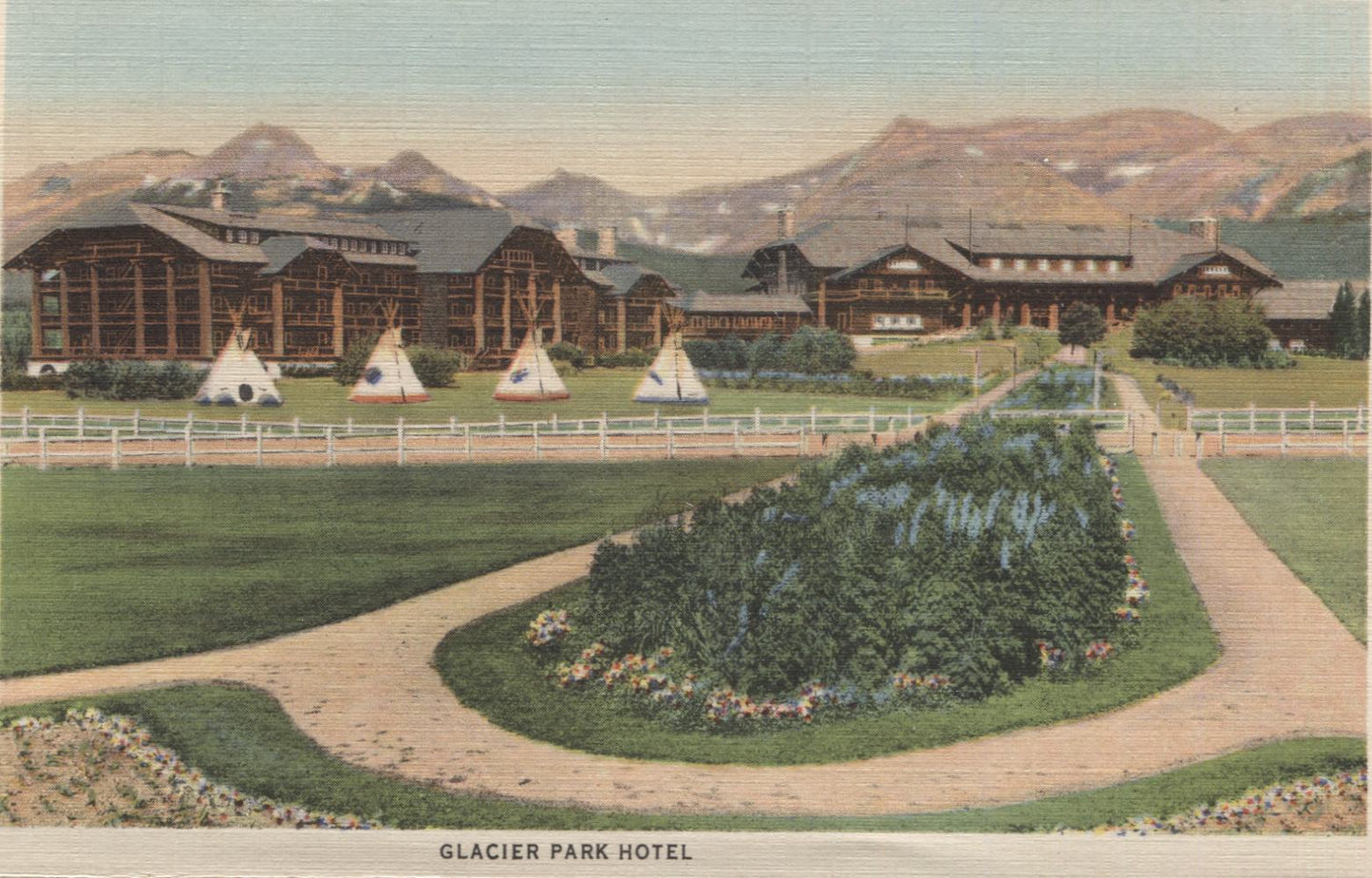 Glacier National Park, Montana Vintage Souvenir Postcard Folder