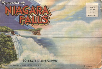 Niagara Falls Vintage Souvenir Postcard Folder