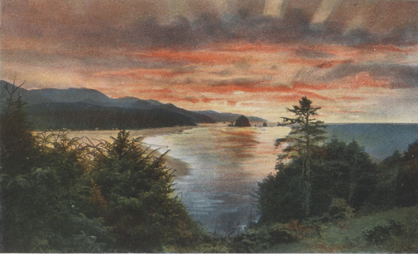 Oregon Coast Highway Vintage Souvenir Postcard Folder