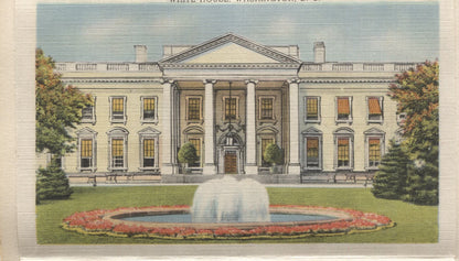 Washington, Mount Vernon, & Arlington Vintage Souvenir Postcard Folder