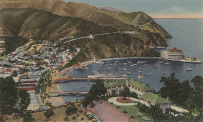 Santa Catalina, California Vintage Souvenir Postcard Folder